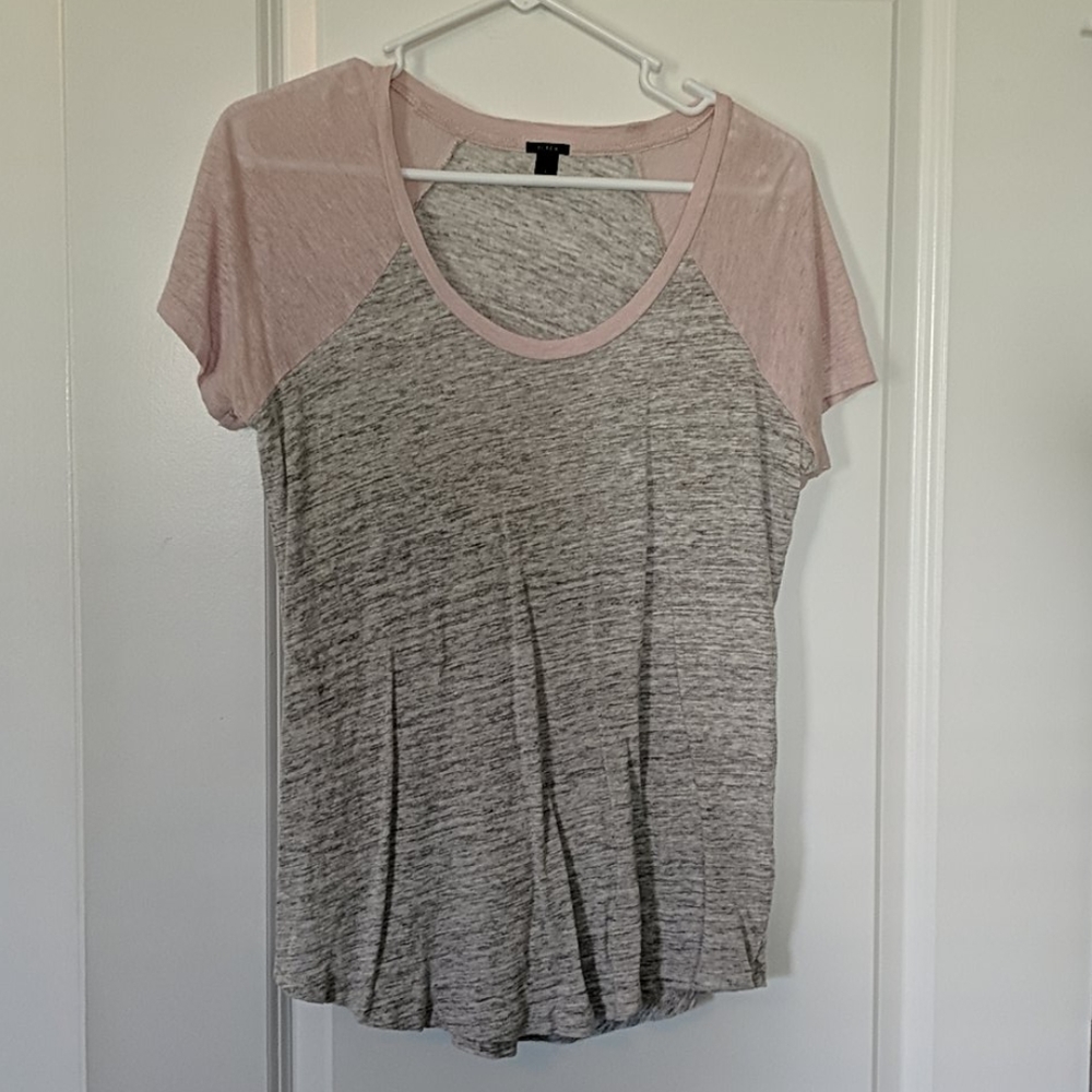 JCrew Linen Base Tee